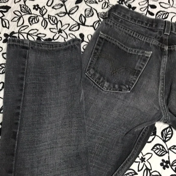 ❤️(801)Kids faded gray jeans by Levi Strauss great condition size 14 regular - Picture 8 of 9